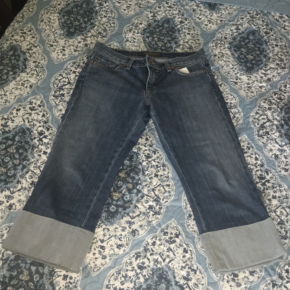 David Kahn Cuffed Crop Pants Size 26